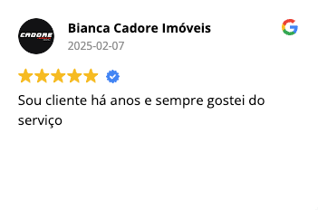 Avaliação de cliente Higtrento